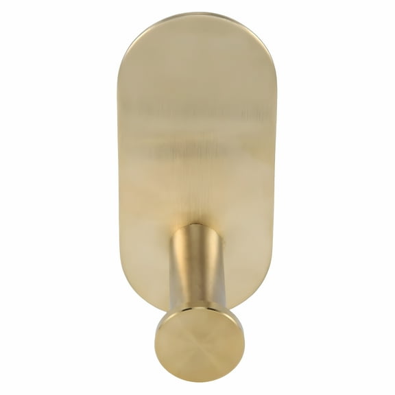 LAMIRO Wall Mounted Hand Towel Bar Rack Brushed Gold Stainless Round Toilet Paper Holder Hook Hardware Accessories 10cm