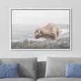 thumbnail image 2 of Wall26 Canvas Print Wall Art Brown Shetland Cow Countryside Nature Wilderness Animals Photography Realism Modern Framed Art Decora Multicolor Rustic for Bedroom - 24"x36" White, 2 of 5
