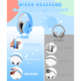thumbnail image 4 of ZOHAN Baby Earmuffs,Babies Ear Muffs Noise Protection,Ages 3-36+Months Noise Cancelling Headphones for Toddlers,Adjustable Infant Ear Protection for Travel,Improves Sleep,Outdoor-Blue, 4 of 6