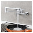 thumbnail image 1 of Brass Pot Filler Faucet With Double Joints Hot And Cold Water Kitchen Folding Faucet With 3 Handles Wall Mounted Tap Rotatable ,bar Laundry RV Farmhouse, 1 of 7