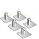 thumbnail image 3 of Laklulu Auxmir Ganchos para Toallas, 5 Unidades, Toalleros, Ganchos de Pared, Ganchos Autoadhesivos de Acero Inoxidable, sin Taladrar, Inoxidables, Ideales para baño, WC, Cocina, Oficina, Plata, 3 of 8