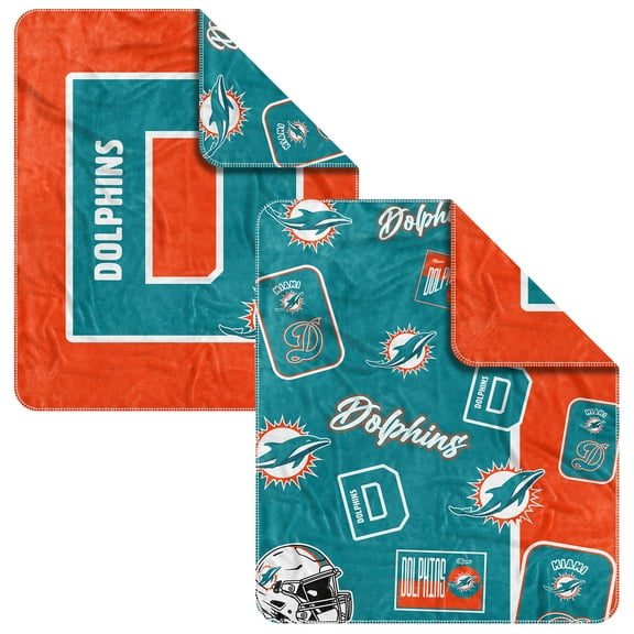 Miami Dolphins 50- x 60- Dream Weave Throw Blanket