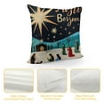 thumbnail image 4 of PHYHOO Christmas Pillow Covers Snow Scene Throw Pillow Covers Christmas Xmas Pillowcase Home Decor Living Room House Decorative Cushion Case for Sofa Couch, 4 of 5