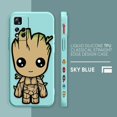 thumbnail image 3 of Case For Redmi Note 12 11 11T 11R 11E 9 9S 8 7 7S PRO PLUS 4G 5G Colour Simple Liquid silicone Case Cartoon Marvel Baby Groot, 3 of 5