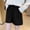 *Black, variant on ClodeEU Women's Elastic Waist Shorts,Casual Loose Fit Solid Color Summer Shorts with Pockets Black,Women's Plus L