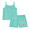 Polly Pocket Mint, variant on Girls Tank Sleep Top and Shorts Pajama Set, 2-Piece, Sizes 4-12