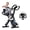 Blue&Black, variant on UPGO 5 IN 1 Folding Exercise Bike with 6.6 LBS Flywheel & 16 Levels of Resistance, 330LB Weight Capacity Indoor Workout Cycling Bike for Home Gym, Red&Black