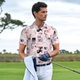 thumbnail image 2 of Wukai Cat Men’s Polo Shirts,Quick-Dry Athletic Shirt,Classic Fit Shirts-, 2 of 8