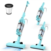 POWEART 3‑in‑1 Corded Stick Vacuum, 1.68LBS Lightweight Handheld Vacuum with Powerful Suction, 450CM Cord for Hardwood, Tile, Low‑Pile Carpet & Pet Hair