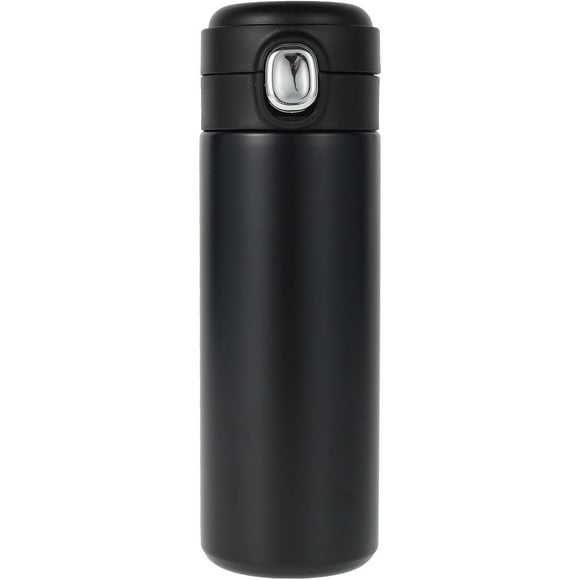420ML Stainless Steel Travel Mug with Leakproof Lid BPA-Free Insulated Cups for Hot and Cold Drinks Water Coffee and Tea Holds Heat for up to 8 Hours(Black)