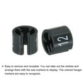 thumbnail image 4 of Clothes Hanger Marker Colored Hanger Sizer Garment Markers Tag (Number 12, Black), Pack of 100, 4 of 5