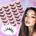 thumbnail image 5 of Lashes Spiky Manga Lashes 14 Pairs Anime False Eyelashes 8D Wispy Eye Lashes Kit with Lash Glue and Lash Tweezers Natural Soft Fake Eyelashes (Cutes), 5 of 14
