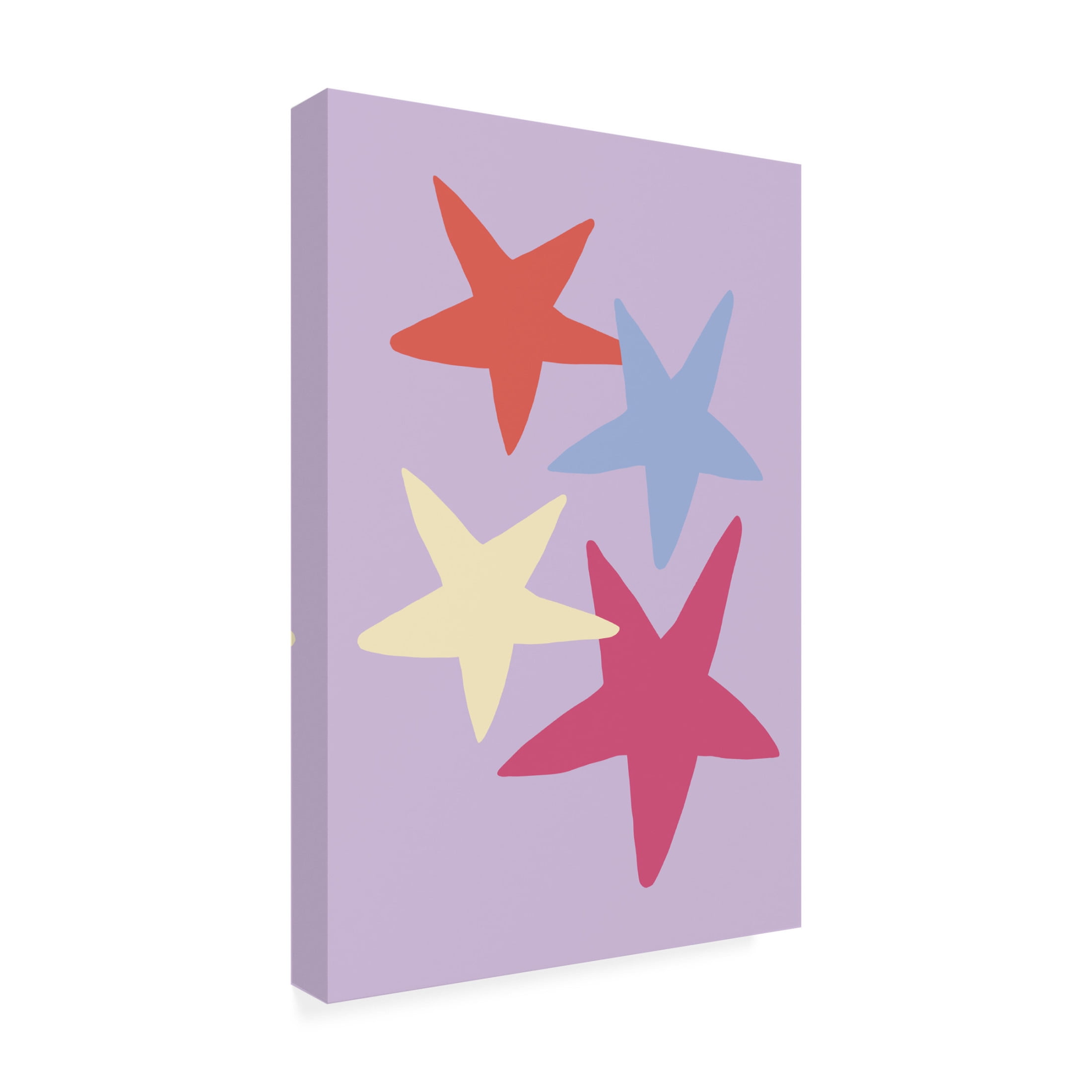 Canvas Wall Art - Pictufy Studio 'Four Stars 01' Wall Art for Living Room, Bedroom, or Office Décor by Trademark Fine Art - 12 x 19 Inches