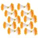 thumbnail image 3 of 900 piezas de estambre artificial de yeso de color naranja, ramo de simulación de doble extremo, accesorios (0.039 in (14 #)), 3 of 8