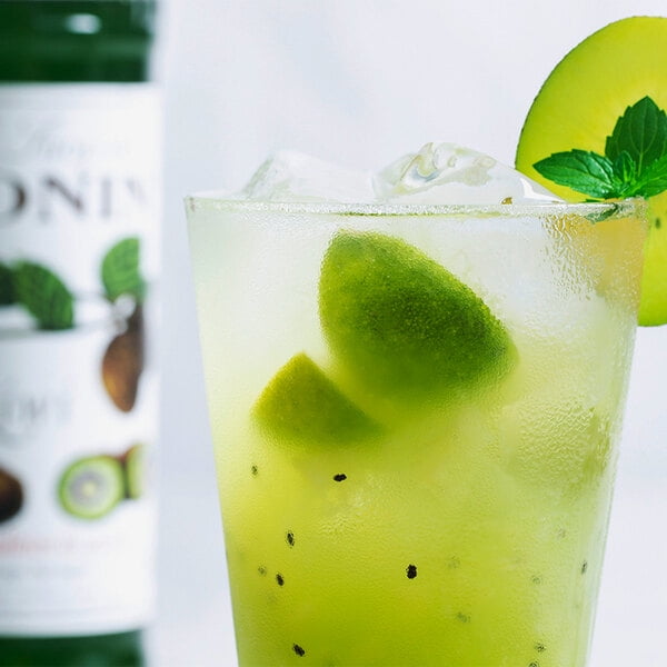 Monin Kiwi Syrup - For Cocktails, Smoothies, Sodas, Lemonades