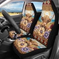 thumbnail image 2 of XYZCANDO Highland Cattle Car Front Seat Covers Polyester Easy to Install Auto Seat Covers Interior Driver Seat, Soft Waterproof SUV Van, 2 of 10