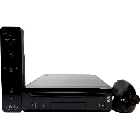 Nintendo Wii Console with Motion Plus Controller, Black, Refurbished