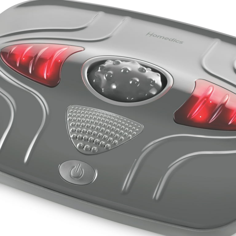 Homedics Vibration Foot Massager with Soothing Heat, Gray