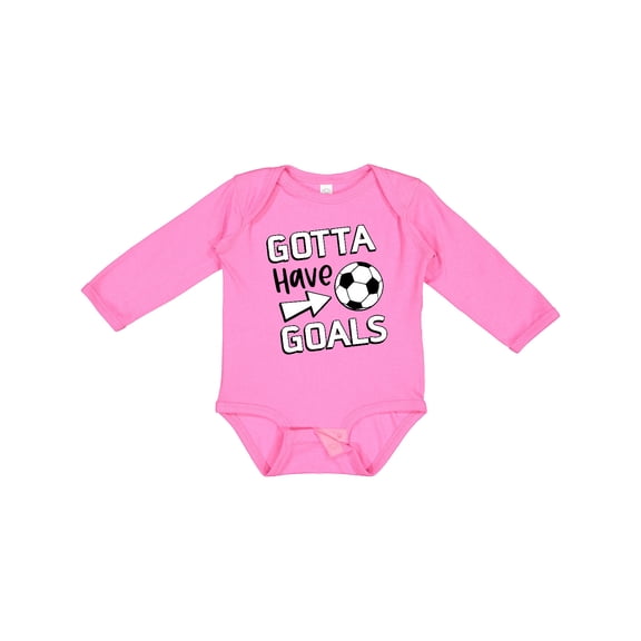 Inktastic Gotta Have Goals- Soccer Boys or Girls Long Sleeve Baby Bodysuit