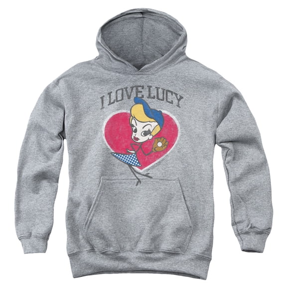 I Love Lucy - Baseball Diva - Youth Hooded Sweatshirt - Small