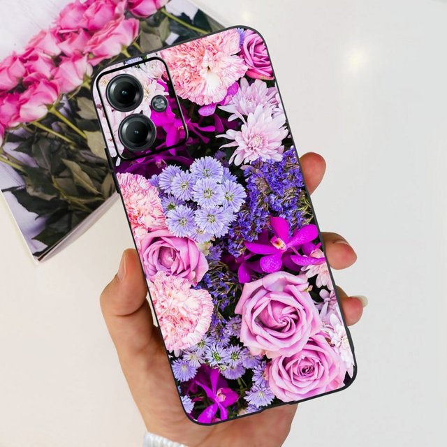 Para Motorola Moto G14 Funda De Moda Flor Astronauta Pintado Cubierta Suave Para 4G G 14 MotoG14 2023 Carcasa Del Teléfono