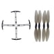 thumbnail image 2 of 4x Drone de bajo ruido de liberación rápida Propeller Quadcopter Blade Props con hélices Protector de cubierta de parachoques para HS175 D65 X500 X30, 2 of 8