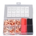 thumbnail image 1 of Wire Lug,80Pcs Wire Lug Red Copper Wire Lug Battery Cable Lug Advanced Technology, 1 of 14