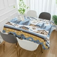 thumbnail image 2 of Yayeee Tablecloths 60" x 108" Rectangle Wrinkle Resistant Party Table Cover, Winter Village, 2 of 8