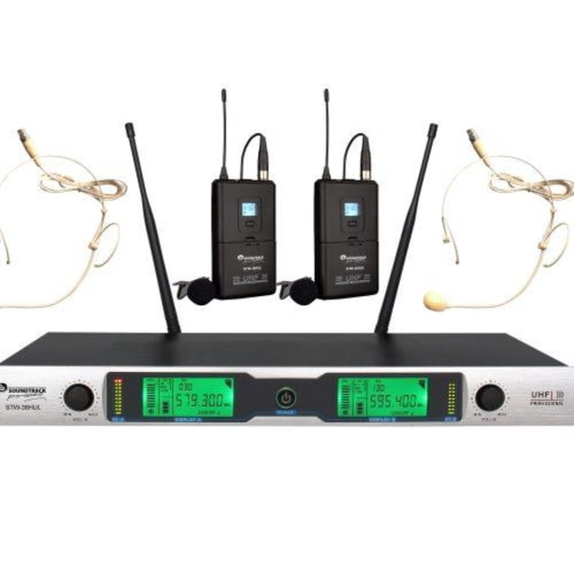 Micrófono STW-36HUL Soundtrack Inalámbrico, Solapa Diadema SOUNDTRACK Montable en Rack