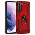thumbnail image 2 of SaniMore Tri-layer Case for Samsung Galaxy S23 FE 2023, 360° Rotating Holder/Kickstand Rugged PC Back + TPU Bumper Magnetic Car Mount Anti-fingerprint Anti-fall Heavy Duty Protective Shell, Red, 2 of 7