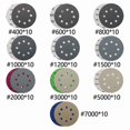 thumbnail image 4 of 100Pcs Wet Dry Sanding Discs 125mm,5 Inch 8 Hole Hook and Loop Sandpaper 400-7000Grits Assortment Set for Orbital Sander, 4 of 5