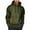 Army Green, variant on Hoodies for Men Sevevn Men's Hoodie Casual Sports Hoodie Top Arm Pocket Zipper Hoodie Solid Color Men's Hoodie Brown L