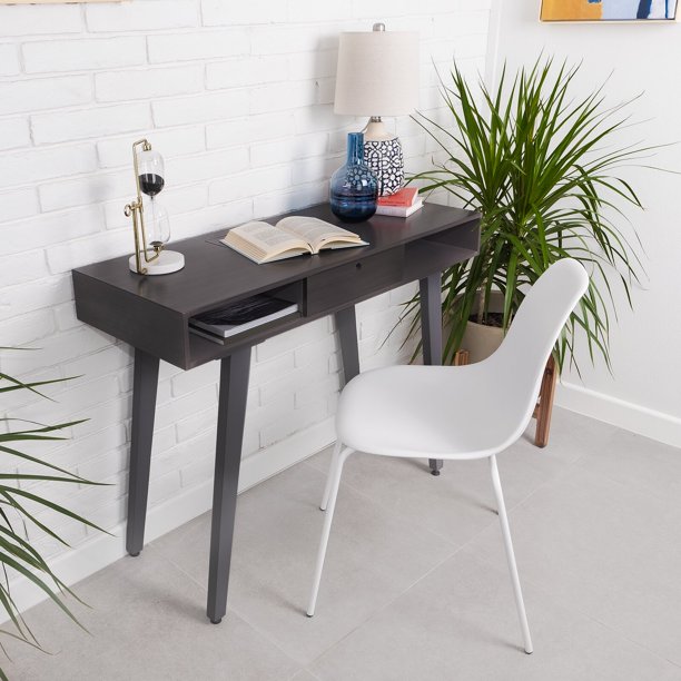 Hittle Desk, Solid Wood, Drawer Glide Mechanism Ball Bearing Glides