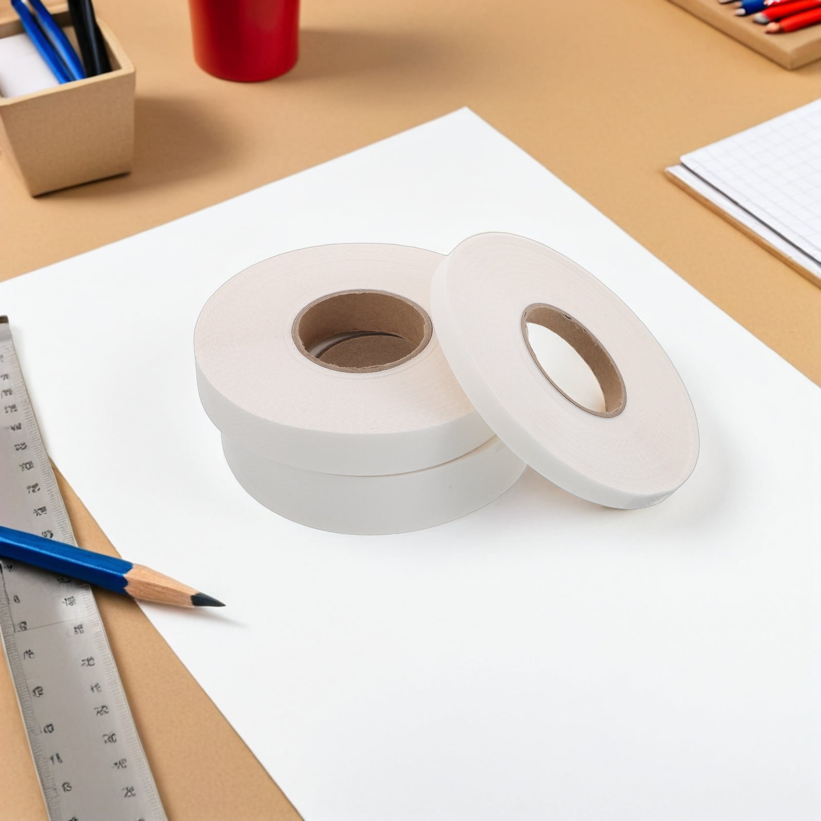 DEEPCRAFF Lightweight Fusible Bonding Web White for Seamless Iron on Fabric Repairs and Crafts