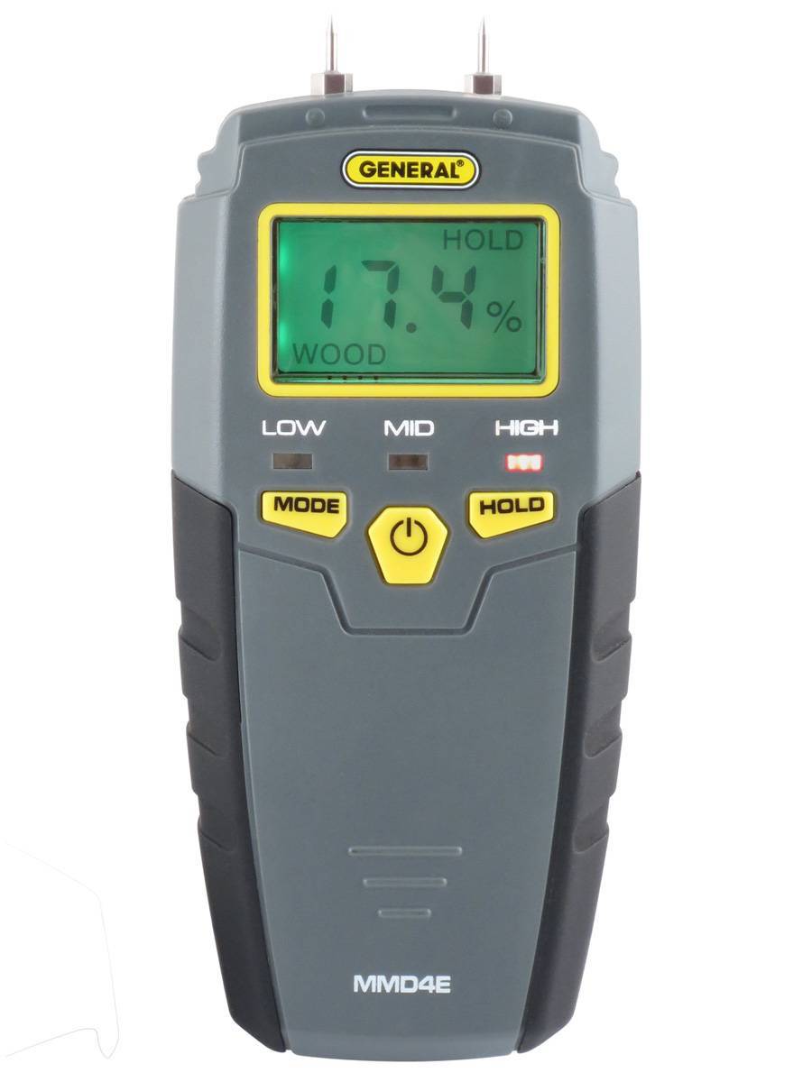 General Tools Pin-Type Moisture Meter, Backlit LCD Display |MMD4E - image 2 of 6