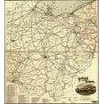 thumbnail image 2 of Vintage Maps 12x13 White Modern Wood Framed Museum Art Print Titled - Ohio 1898, 2 of 4