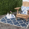 thumbnail image 3 of Safavieh Courtyard Navy Indoor Outdoor Rug - Runner 2'7" x 5', 3 of 3