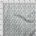 thumbnail image 3 of oneOone Rayon Medium Blue Fabric Floral Sewing Craft Projects Fabric Prints By Yard 56 Inch Wide, 3 of 4