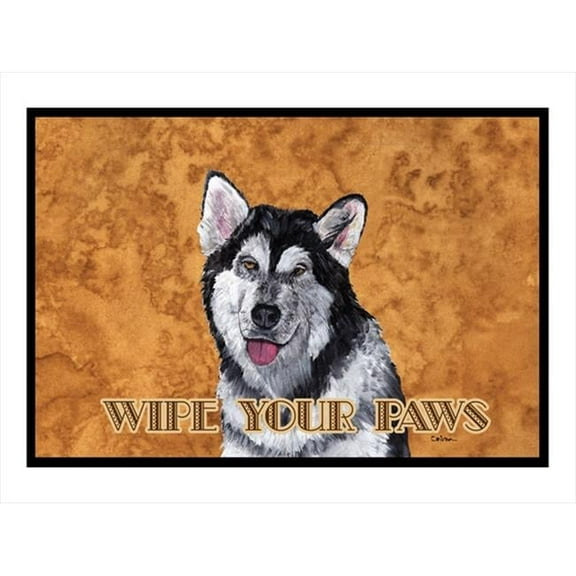 Carolines Treasures  18 x 27 in. Alaskan Malamute Indoor Or Outdoor Mat
