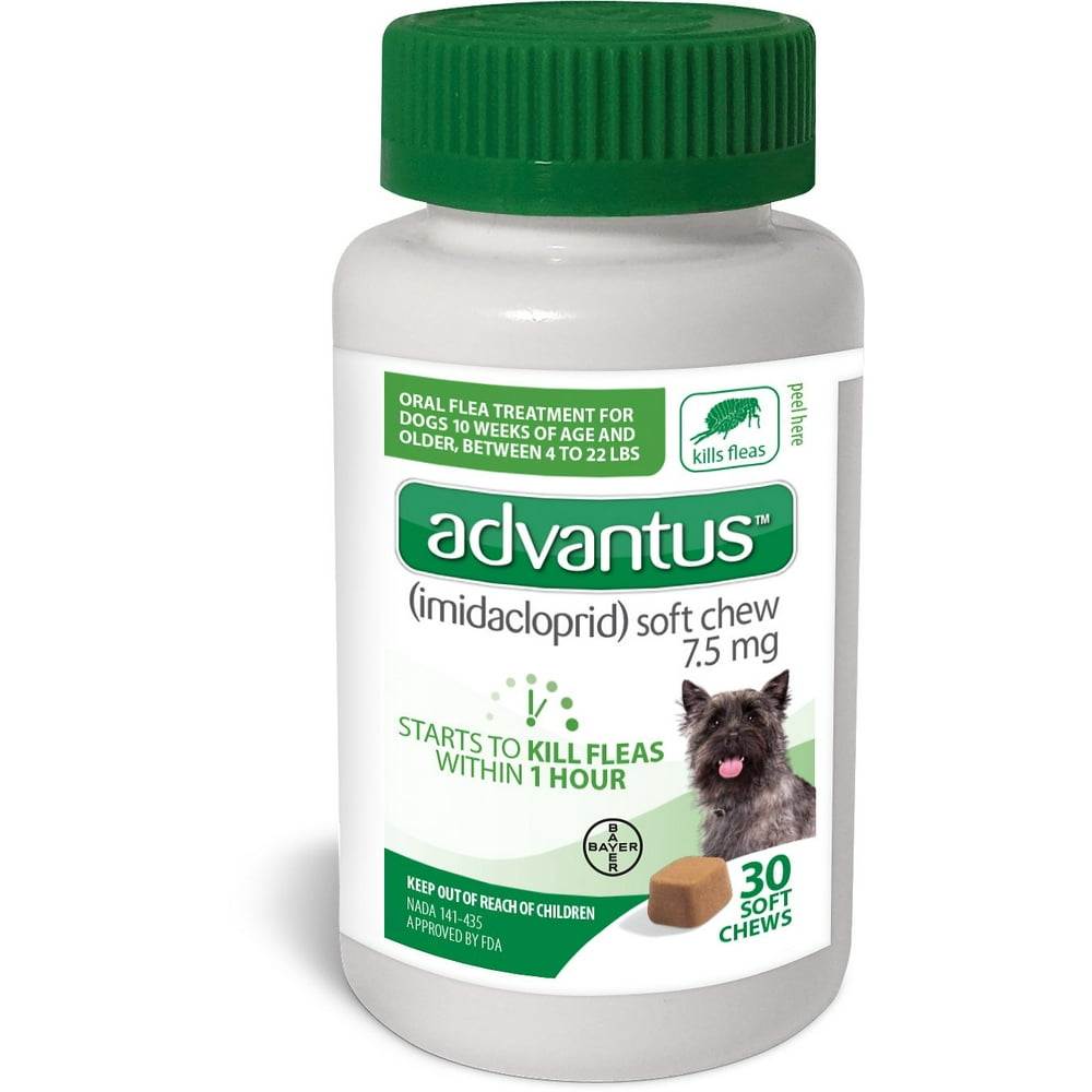 Advantus Chewable Flea Treatment for Small Dogs, 30 Soft Chews