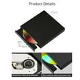 thumbnail image 5 of NATEFEMIN USB 2.0 External CD DVD RW Drive Writer Burner Player Black High Speed Transfer for PC Laptops Desktops Win Mac Support, 5 of 8