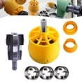 thumbnail image 1 of CNKOO Electric Drill Compatible PVC Pipe Threader Kit  PVC Pipe Threader Set with 3 Dies  1/2”  3/4”  1”  PVC Thread Maker Tool for Electric Drill - Plastic Pipe Tap Die Set  Pipe Threade, 1 of 7