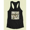 thumbnail image 3 of Butterfly Branch Ii Racerback Tank Women -Victoria Borges Designs, Female XX-Large, 3 of 4
