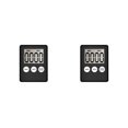 thumbnail image 2 of stanreset Kitchen Timer Digital Electronic Count Up Study Timing Alarm Sports Gym Fitness Portable Home Picnic Accessory Black 2Set, 2 of 6