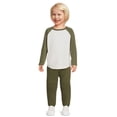 thumbnail image 2 of Garanimals Toddler Boy Long Sleeve Raglan T-Shirt, Sizes 12M-5T, 2 of 5