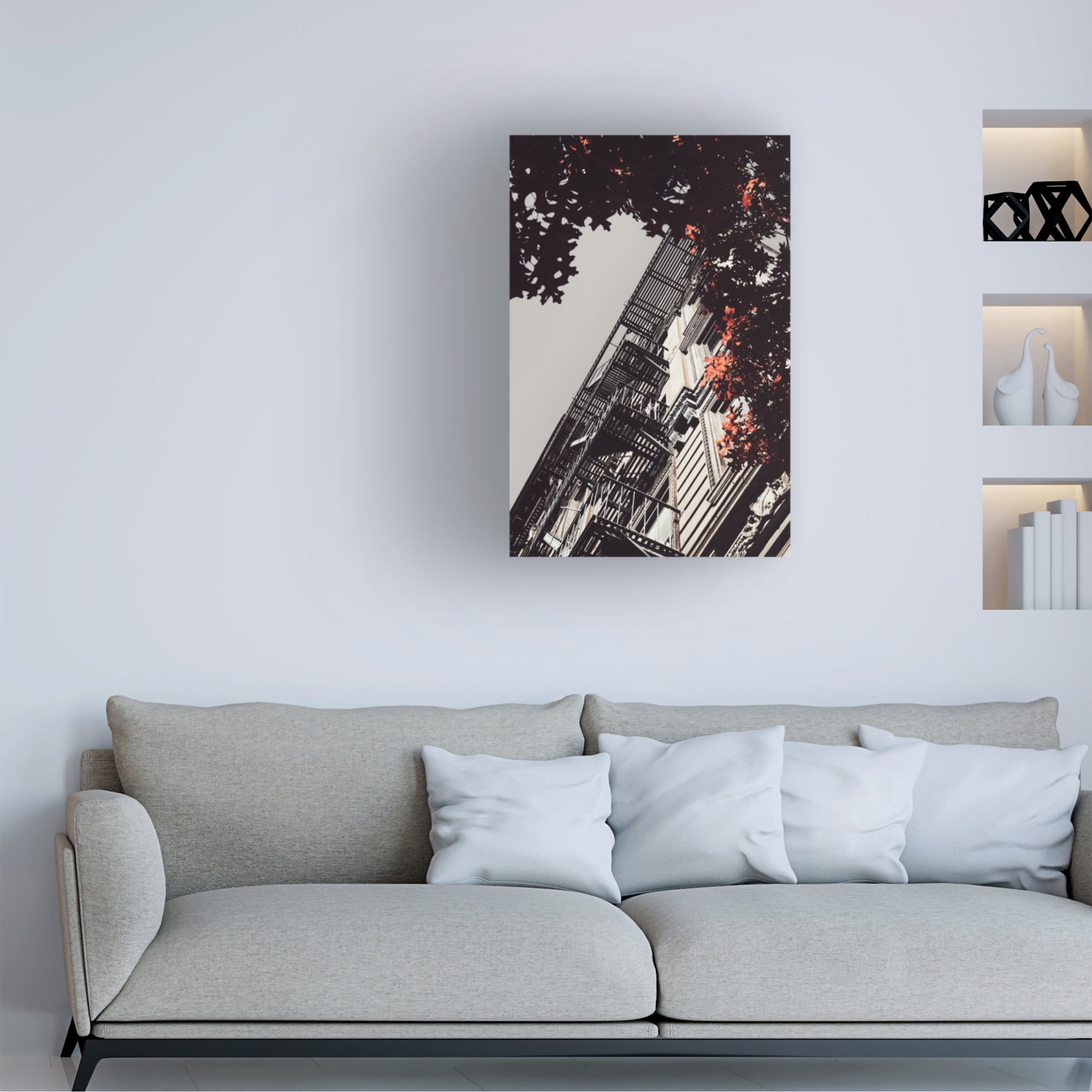 Trademark Fine Art Rikard Martin New York City Autumn Canvas Wall Art