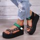 thumbnail image 5 of Nuevos zapatos de verano, zapatos de playa de suela gruesa, sandalias femeninas de estilo étnico Wmkox8yii  nm5478, 5 of 9