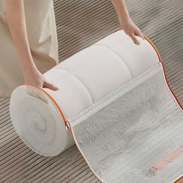 Herunwer Clothing Storage Bags With Handle And Zipper Travel Moving Bags For Small Clothes Throw Pillows Quilts Fabric