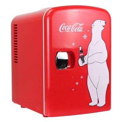Buy Coca Cola 4 Liter 6 Can Polar Bear Mini Fridge Ac Dc Cooler Warmer Use At Home Office Dorm Car Boat Online In New Zealand 5893636