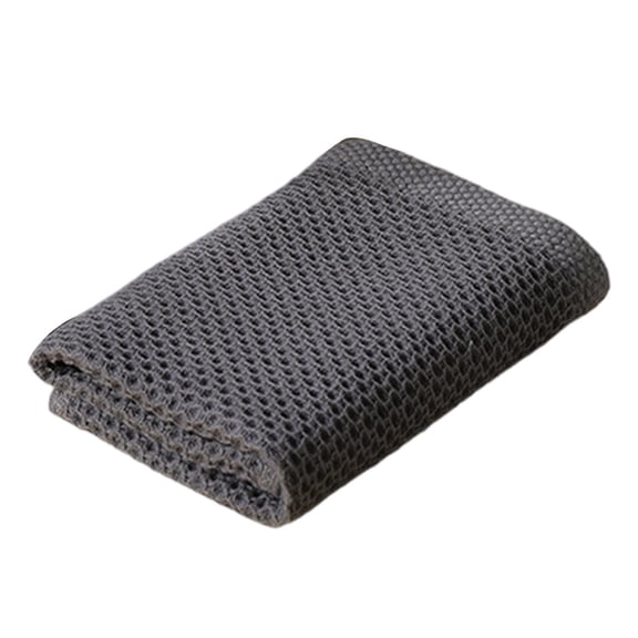 Fzaqwen Cleaning Cloth Honeycomb Design Square Breathable Lightweight Absorbent Cleaning dark gray